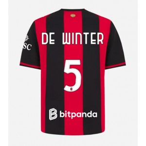 AC Milan Koni De Winter #5 Jalkapallovaatteet Kotipaita 2026-27 Lyhythihainen
